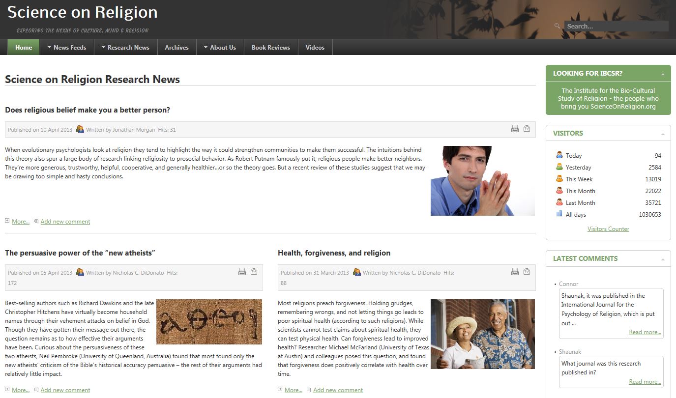 ScienceOnReligion.org Resources